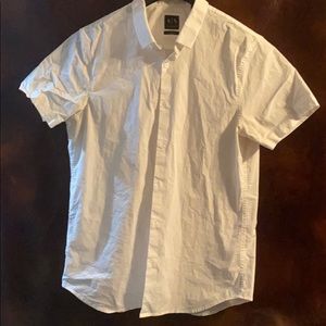 Armani White Button front shirt